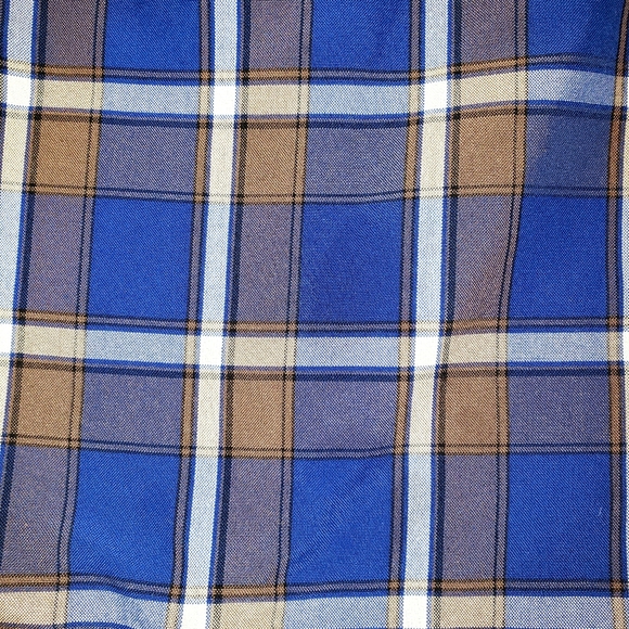 Blue grey white Plaid Jumper 10 - Picture 5 of 5